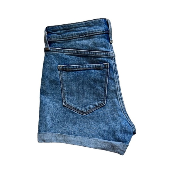 Old Navy High Rise Exposed Buttons Secret Slim Pocket Denim Shorts Size 0 New - Picture 6 of 8